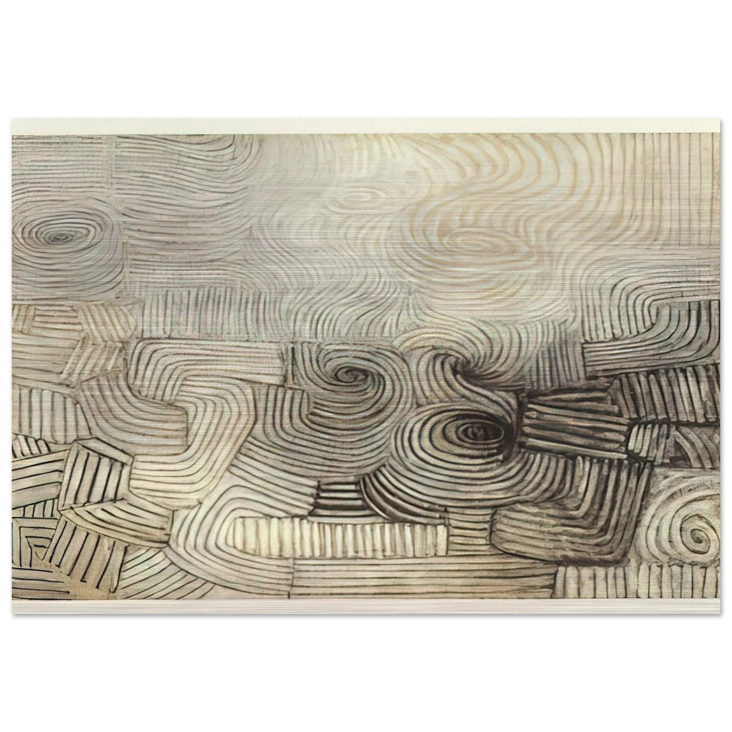 THE SNOWSTORM 1950 - Victor Pasmore Brushed Aluminum Print - 70x100 cm / 28x40 inches | Victor Pasmore Aluminum Print | Victor Pasmore Prints