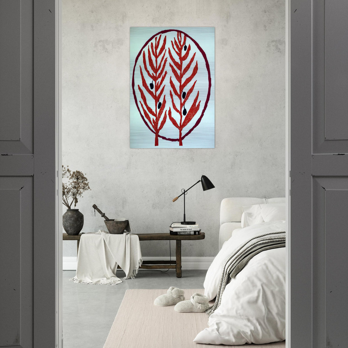 THE OLIVE BRANCH 2004 - Louise Bourgeois Brushed Aluminum Print - 70x100 cm / 28x40 inches | Louise Bourgeois Aluminum Print | Louise Bourgeois Prints