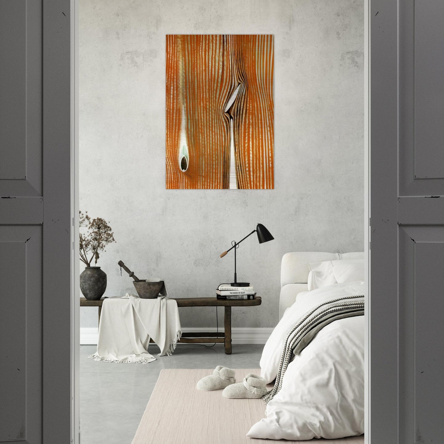 Blind swimmers Effect of a touch - Max Ernst Brushed Aluminum Print - 70x100 cm / 28x40 inches | Max Ernst Aluminum Print | Max Ernst Prints