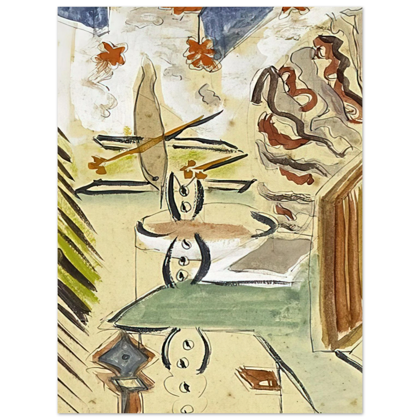 Betty Parsons - Untitled Abstraction - Abstract Expressionism  75x100 cm / 30x40inches Fine Art Poster