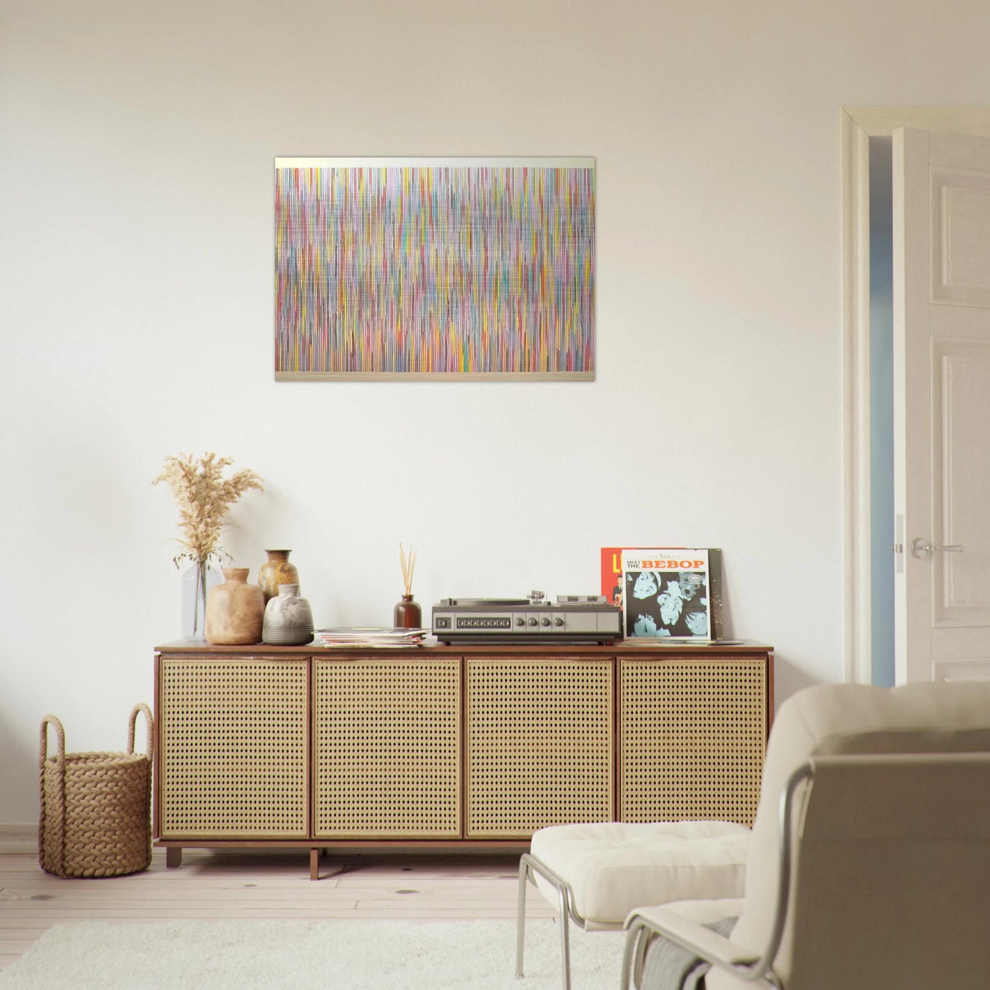 Fox Gate - 1982 - Gene Davis Brushed Aluminum Print - 70x100 cm / 28x40 inches | Gene Davis Aluminum Print | Gene Davis Prints