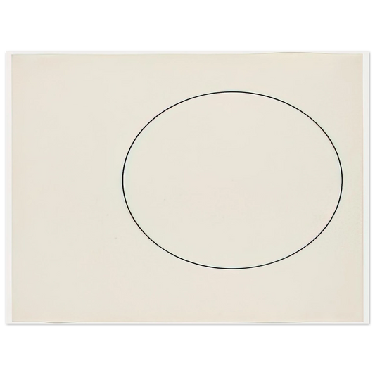Ellsworth Kelly - Circle Line  75x100 cm / 30x40inches Fine Art Poster