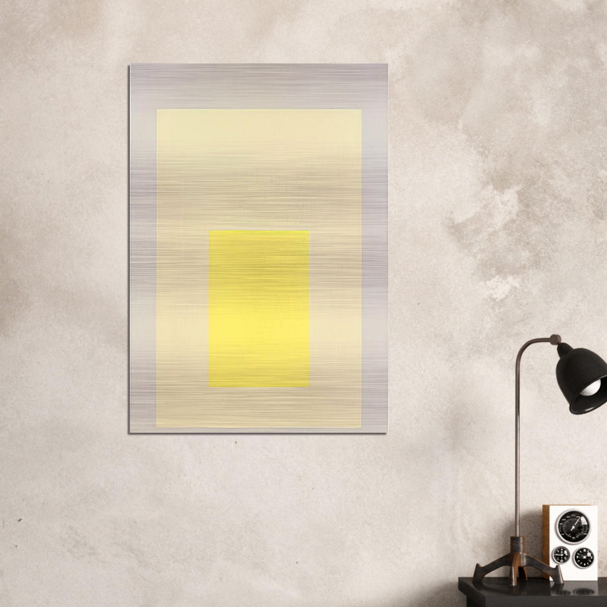HOMAGE TO THE SQUARE AMALGAMATING 1971 - Josef Albers Brushed Aluminum Print - 70x100 cm / 28x40 inches | Josef Albers Aluminum Print | Josef Albers Prints