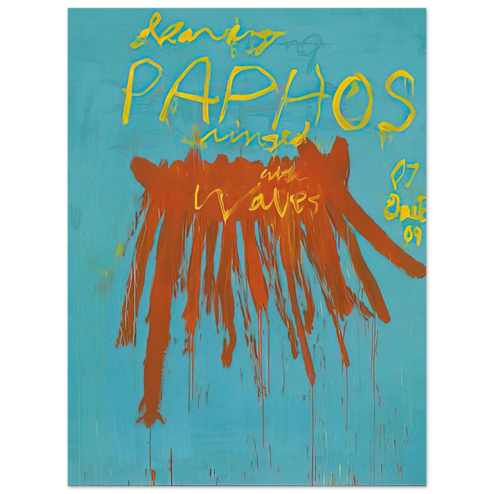 Cy Twombly - Leaving Paphos Ringed With Waves IV  75x100 cm / 30x40inches Fine Art Poster