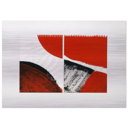 Who knows the beginning and who knows the end II - 1976 - Blinky Palermo Brushed Aluminum Print - 70x100 cm / 28x40 inches | Blinky Palermo Aluminum Print | Blinky Palermo Prints