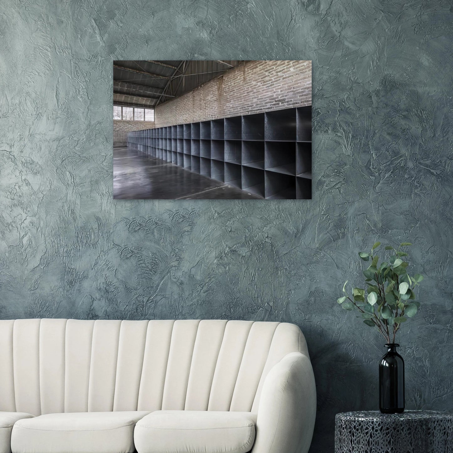 Untitled The Block - 1969 - Donald Judd Brushed Aluminum Print - 70x100 cm / 28x40 inches | Donald Judd Aluminum Print | Donald Judd Prints