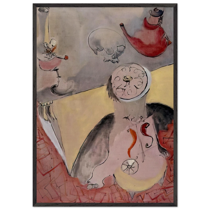 Still Life - 1948 - Norman Bluhm 70x100 cm / 28x40 inches Framed Art Print – Black Wooden Frame