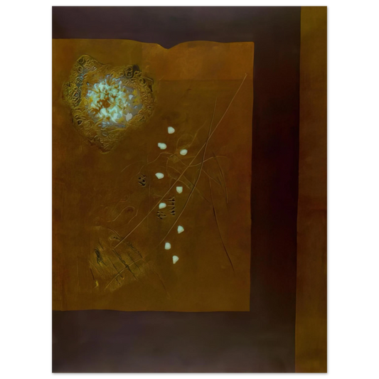 Hiroyuki Tajima - Brown Wall - 1971  75x100 cm / 30x40inches Fine Art Poster