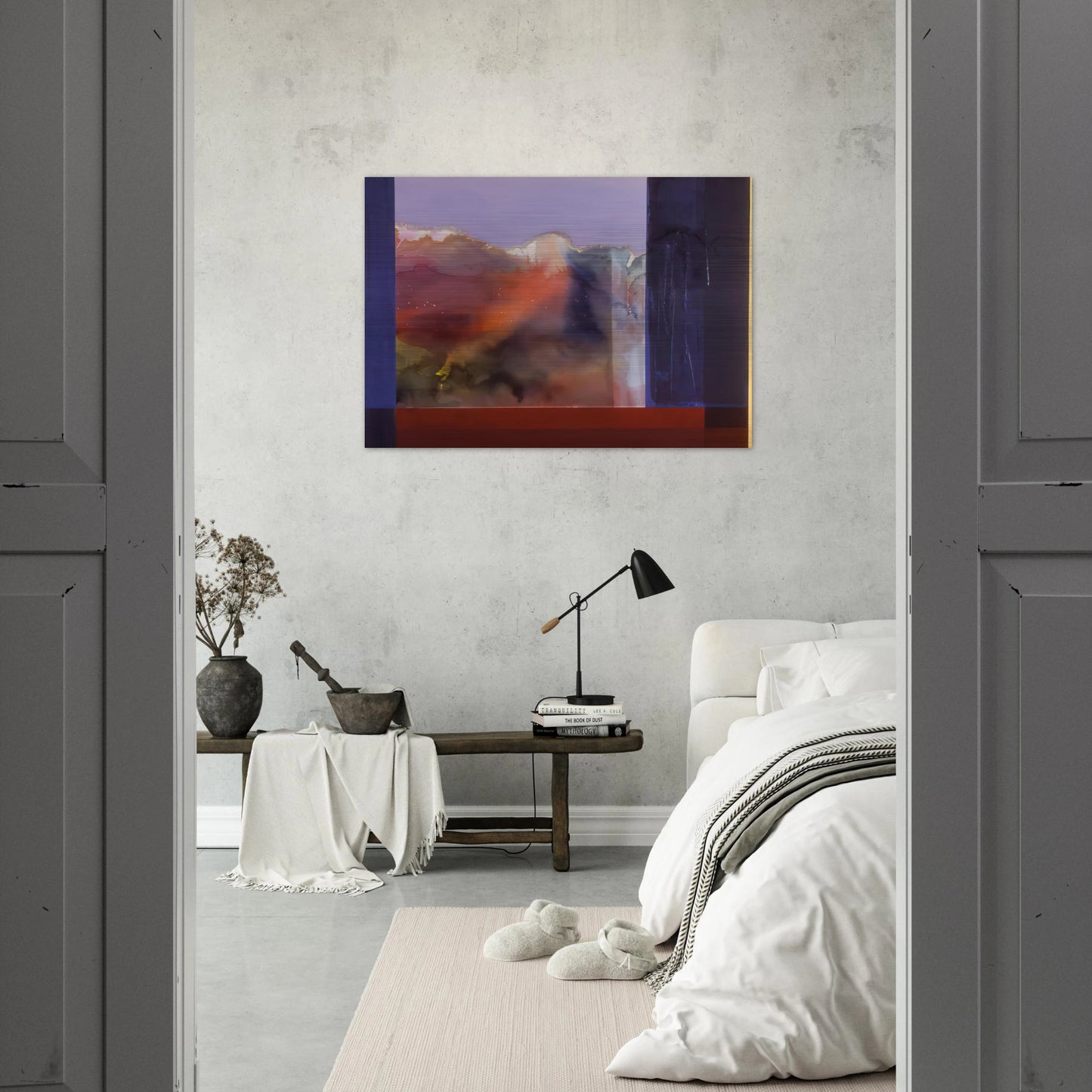 Sixteenth Century - 1985 - Ronnie Landfield Brushed Aluminum Print - 70x100 cm / 28x40 inches | Ronnie Landfield Aluminum Print | Ronnie Landfield Prints