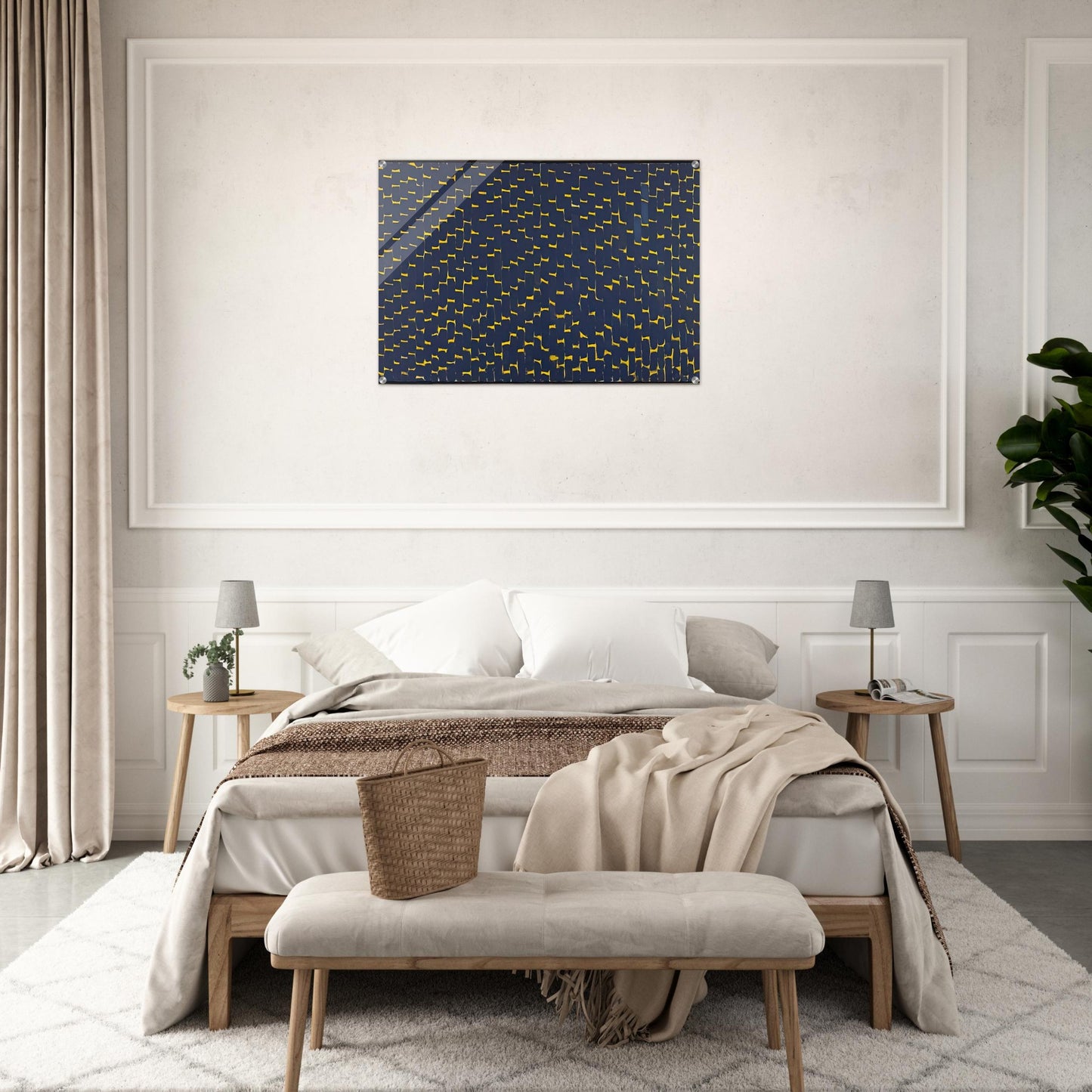 LATE NIGHT REFLECTIONS 1972 - Alma Woodsey Thomas Acrylic Print - 70x100 cm / 28x40″ inches | Alma Woodsey Thomas Wall Art | Alma Woodsey Thomas Prints