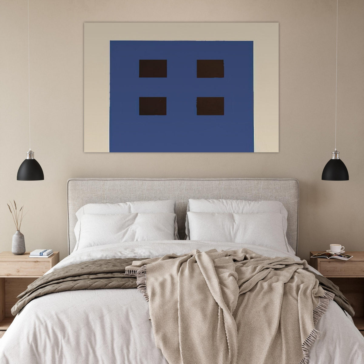 Apartment House - 1981 - Peter Halley Art Prints - 100x150 cm / 40x60″ inches | Peter Halley Poster | Peter Halley Prints