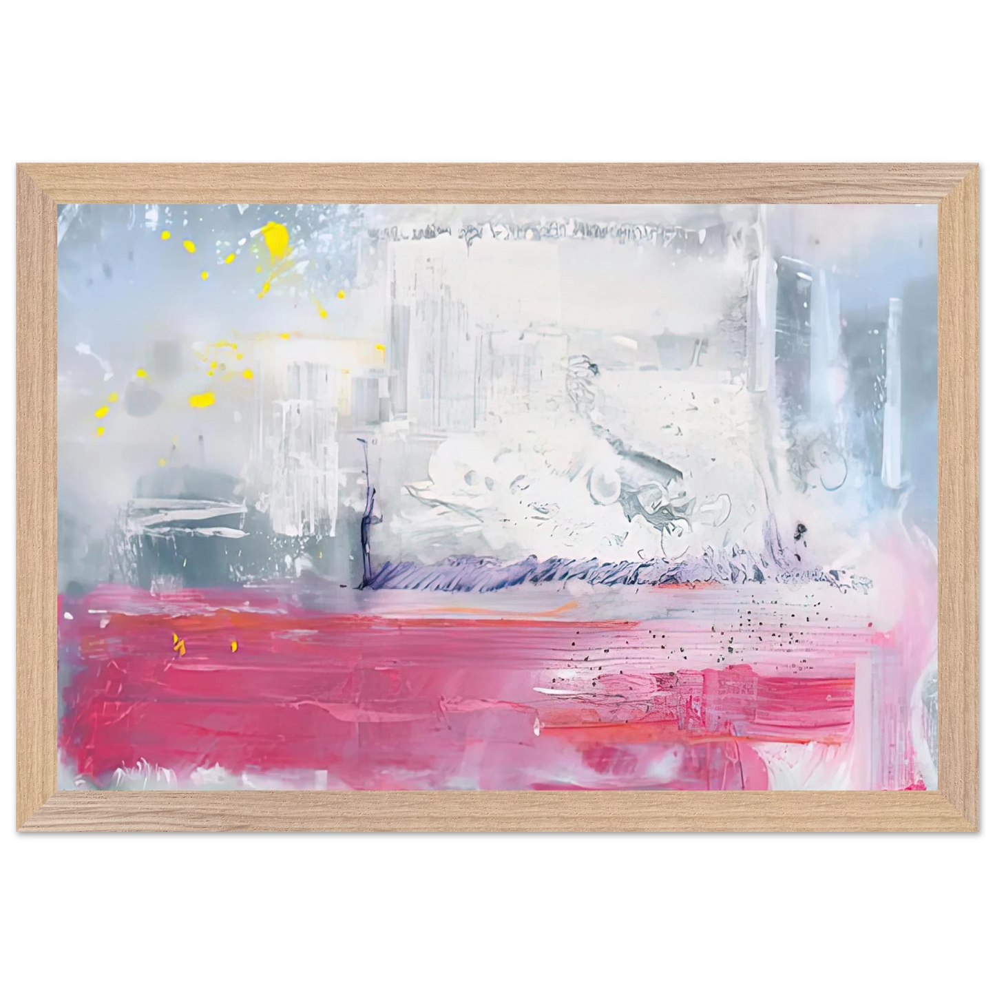 Helen Frankenthaler - Hot Ice, 1990- Wall Art - 28x40 inches / 70x70 cm - Canvas (Imperial)-canvas - -