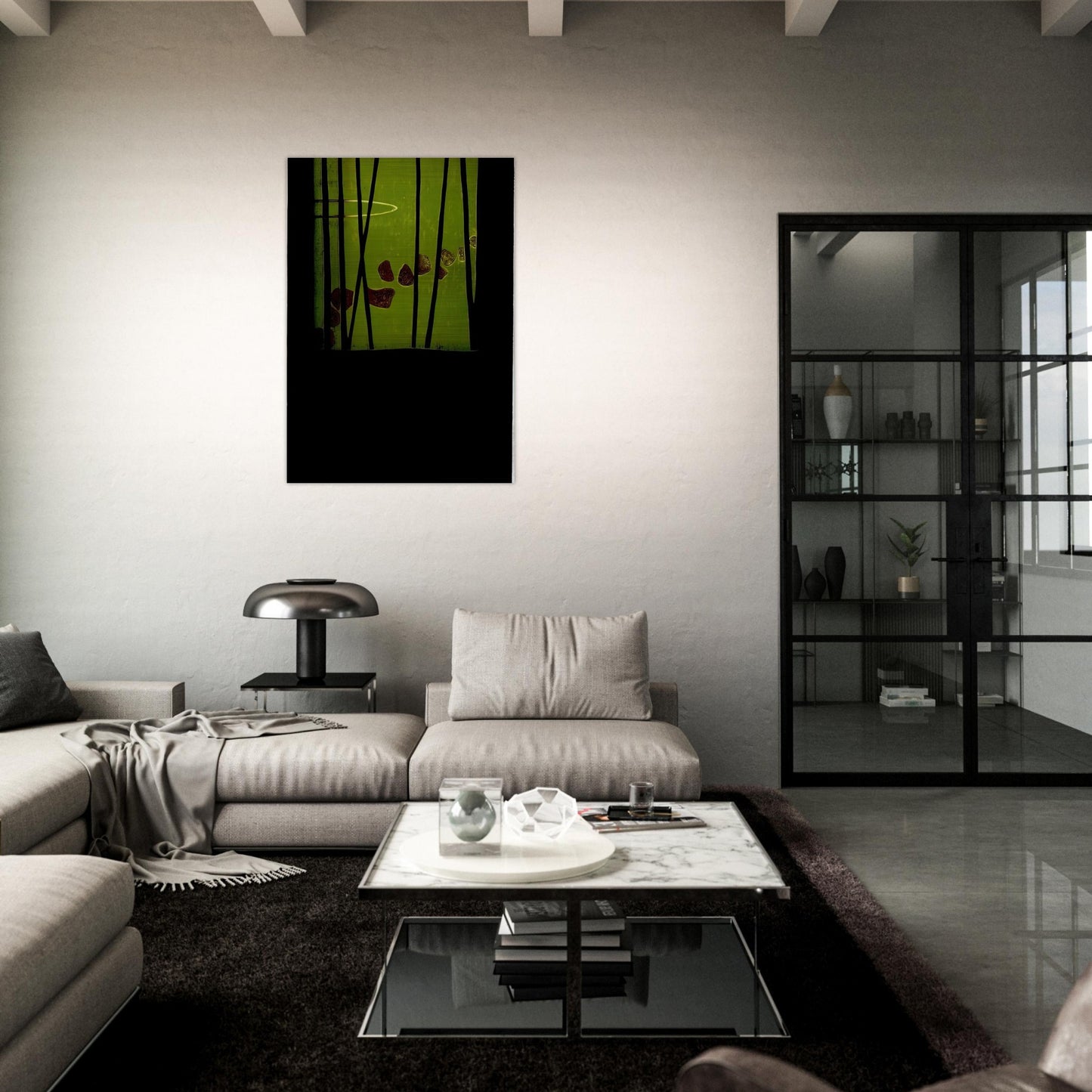 Small Garden - 1967 - Hiroyuki Tajima Brushed Aluminum Print - 70x100 cm / 28x40 inches | Hiroyuki Tajima Aluminum Print | Hiroyuki Tajima Prints