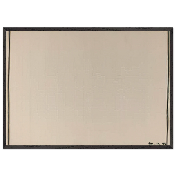 Mr Paranoia VII 201072 No 106 - 1972 - Bob Law 70x100 cm / 28x40 inches Framed Art Print – Black Wooden Frame