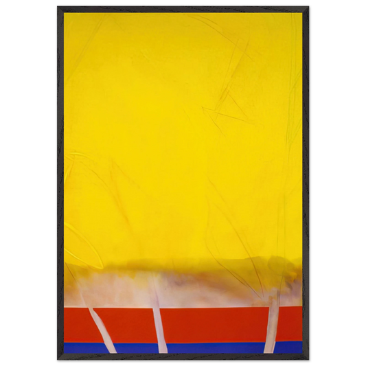 Edge Of Autumn - 1989 - Ronnie Landfield 70x100 cm / 28x40 inches Framed Art Print – Black Wooden Frame