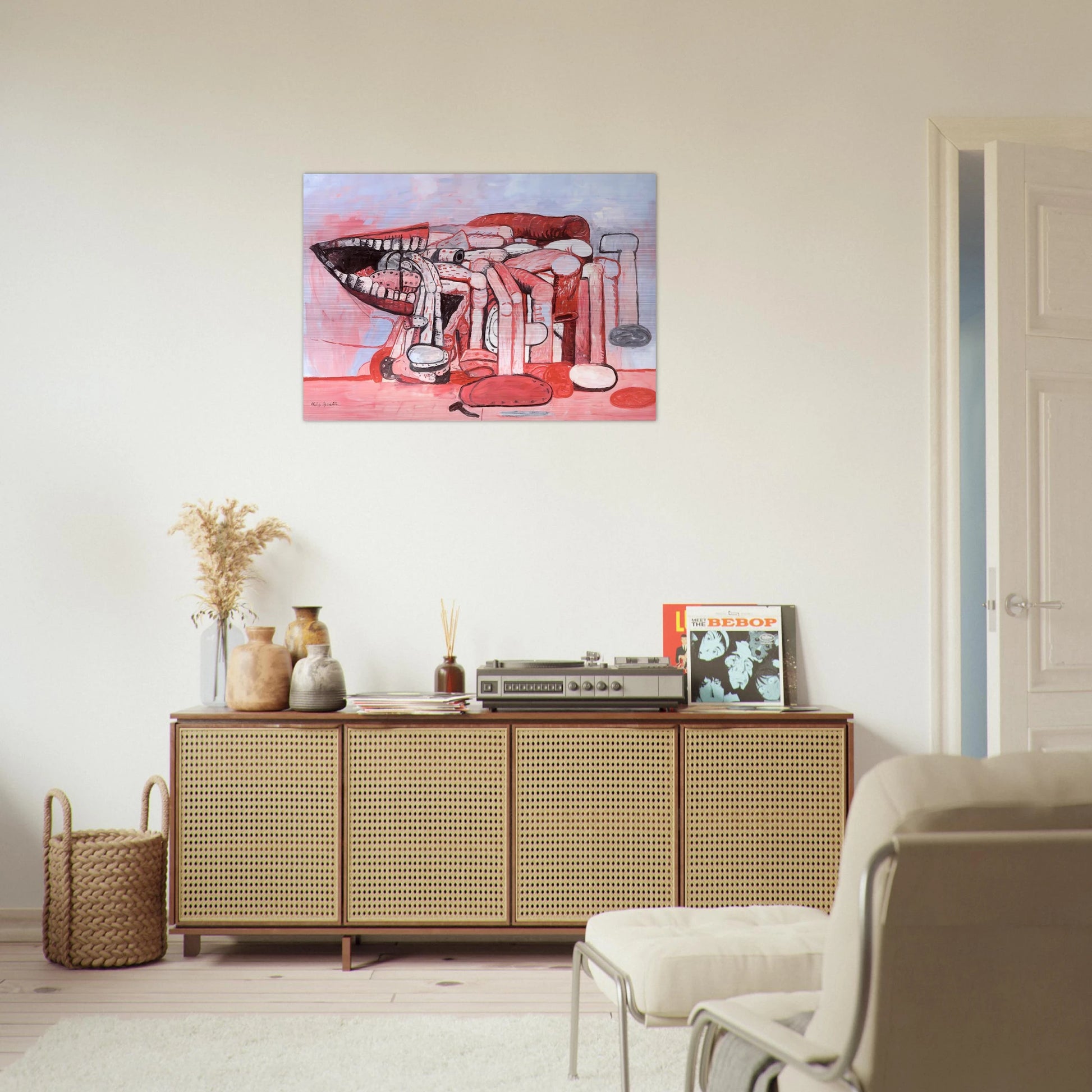 PAINTER S FORMS NO 2 1978 - Philip Guston Brushed Aluminum Print - 70x100 cm / 28x40 inches | Philip Guston Aluminum Print | Philip Guston Prints