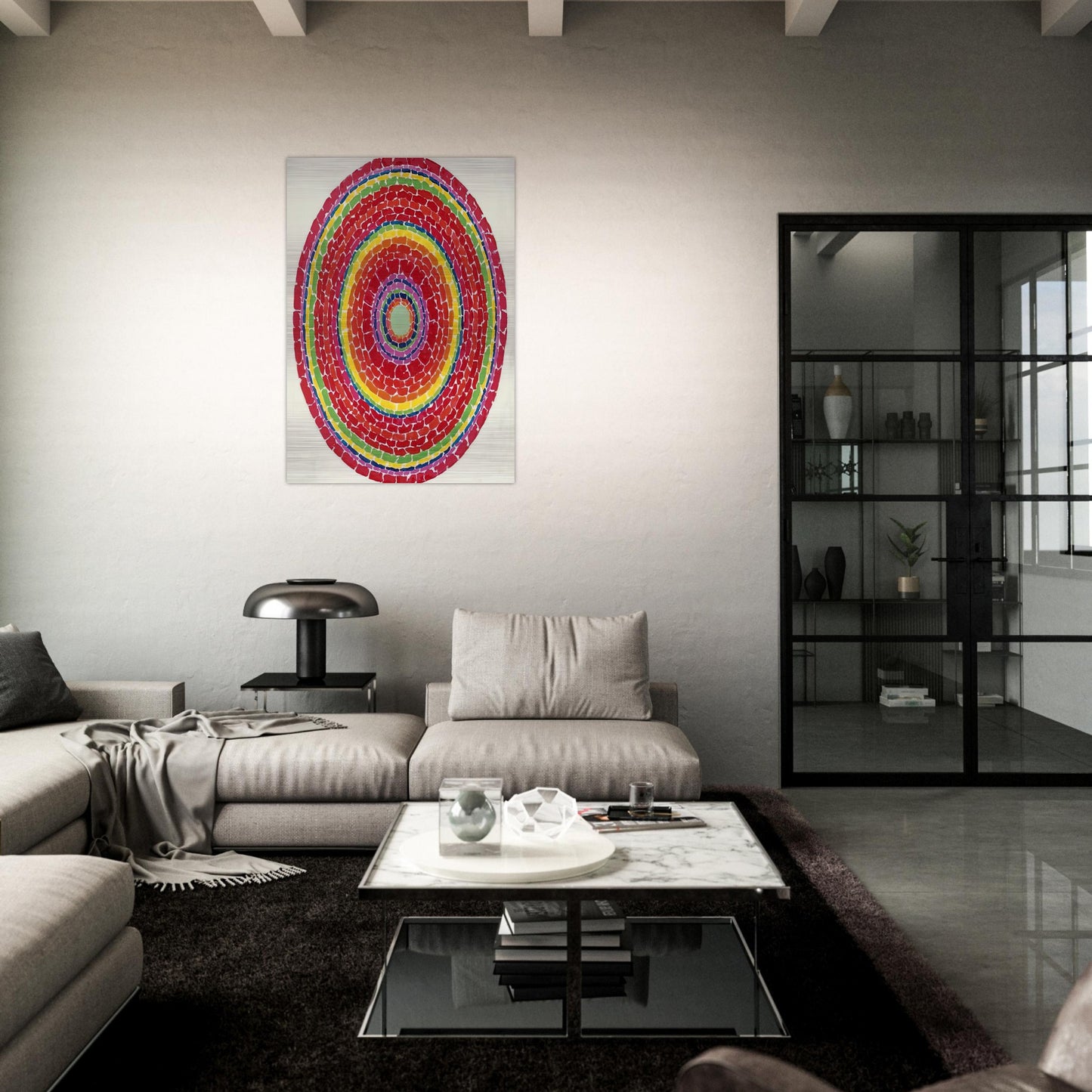 SPRINGTIME IN WASHINGTON 1971 - Alma Woodsey Thomas Brushed Aluminum Print - 70x100 cm / 28x40 inches | Alma Woodsey Thomas Aluminum Print | Alma Woodsey Thomas Prints