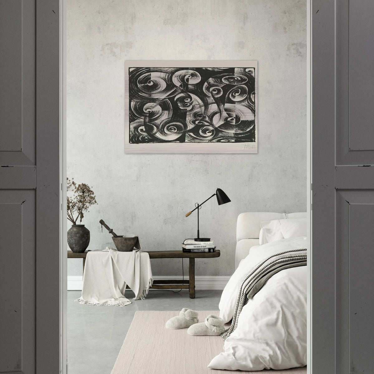 Linienrhythmus - 1919 - Johannes Itten Brushed Aluminum Print - 70x100 cm / 28x40 inches | Johannes Itten Aluminum Print | Johannes Itten Prints
