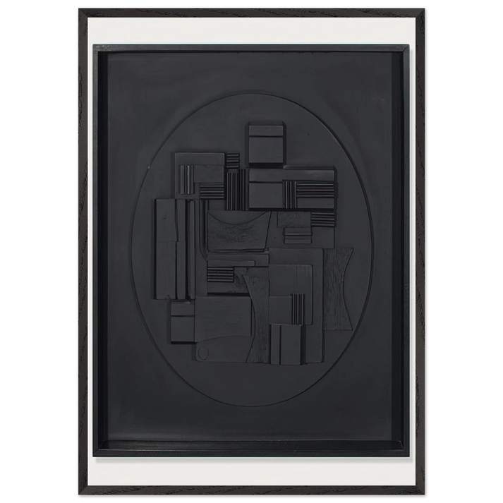 FULL MOON 1980 N2 - Louise Nevelson 70x100 cm / 28x40 inches Framed Art Print – Black Wooden Frame