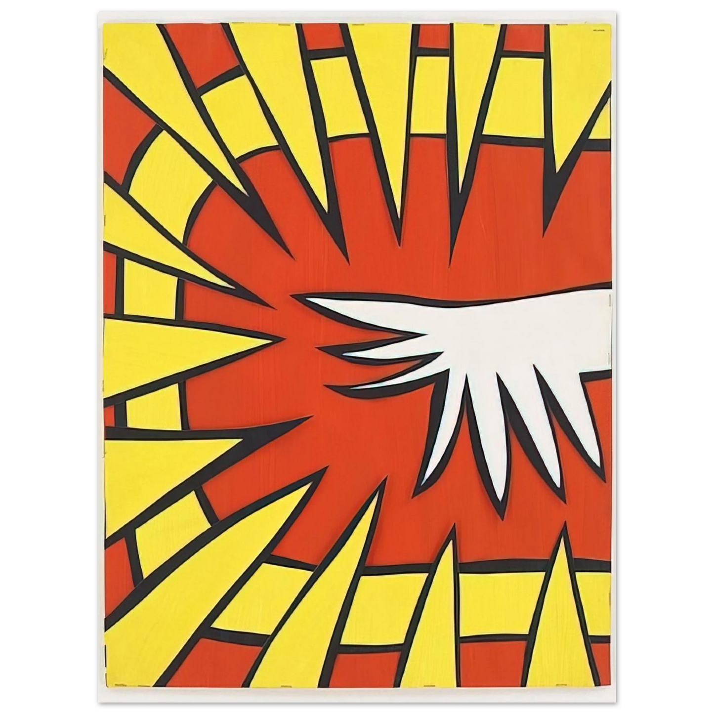 Nicholas Krushenick - Untitled - 1963  75x100 cm / 30x40inches Fine Art Poster