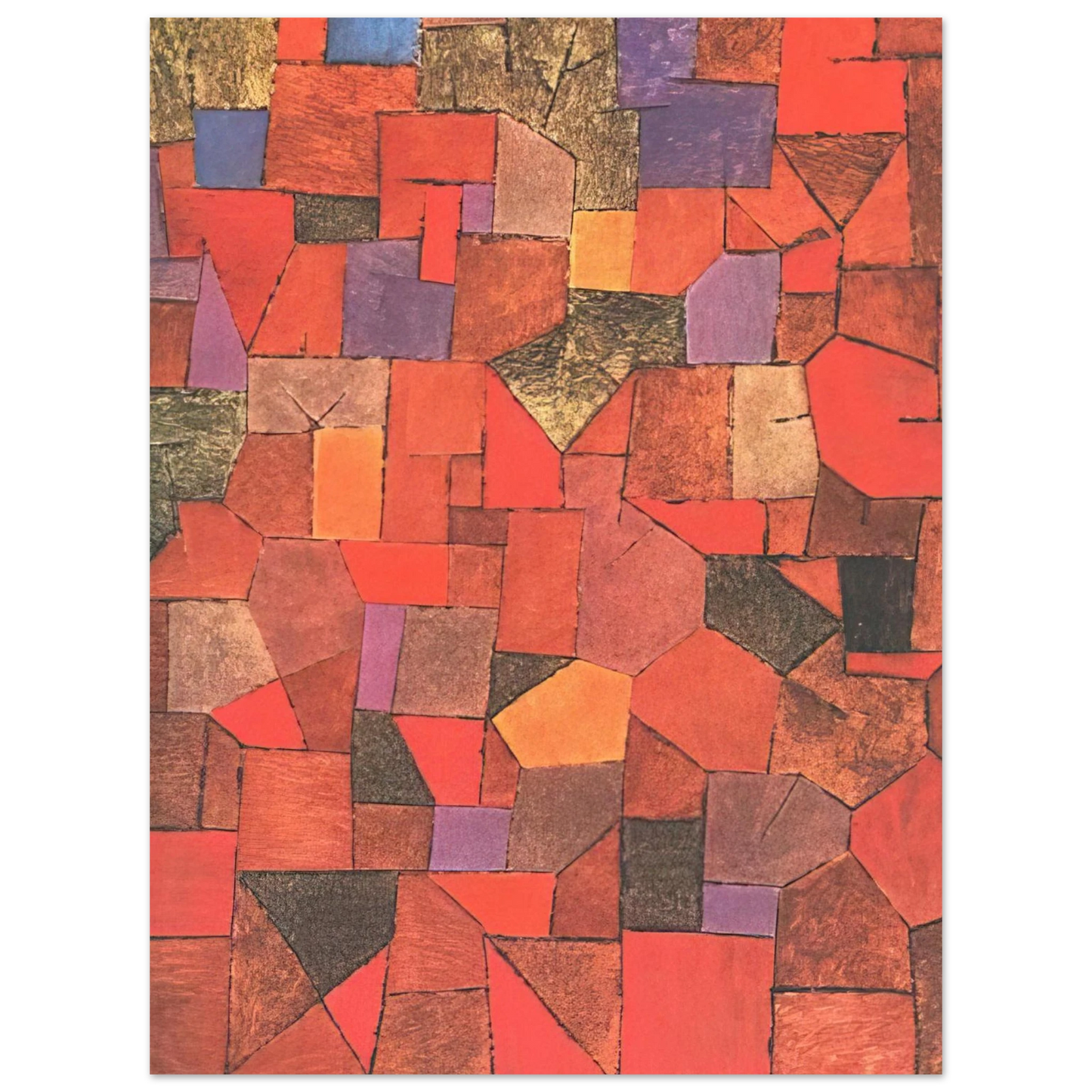 Paul Klee - MOUNTAIN VILLAGE AUTUMNAL 1934  75x100 cm / 30x40inches Fine Art Poster