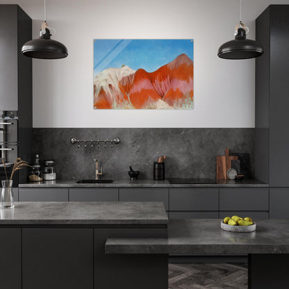 Series near abiquiu, New Mexico - Hills to the left - Georgia O'Keeffe Acrylic Print - 70x100 cm / 28x40″ inches