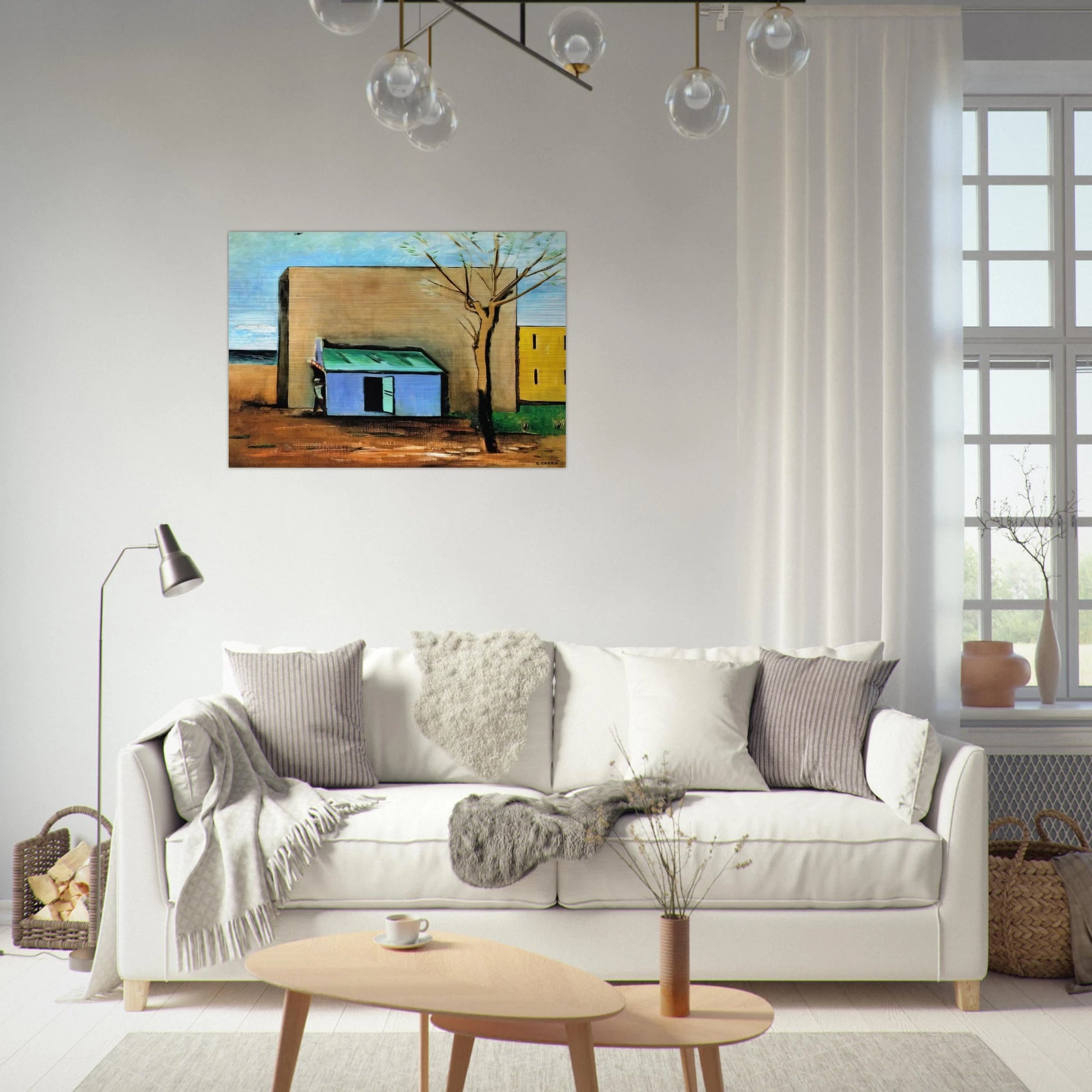 IL BERSAGLIO 1928 - Carlo Carra Brushed Aluminum Print - 70x100 cm / 28x40 inches | Carlo Carra Aluminum Print | Carlo Carra Prints