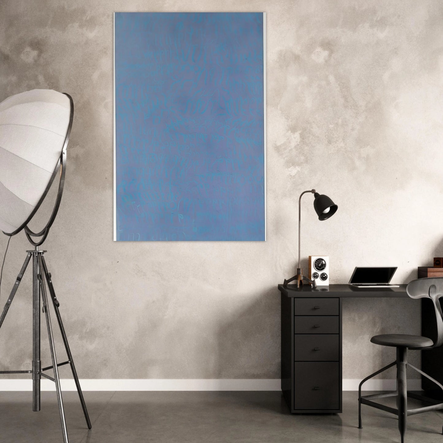 Azzurro turchese - 1964 - Carla Accardi Art Prints - 100x150 cm / 40x60″ inches | Carla Accardi Poster | Carla Accardi Prints