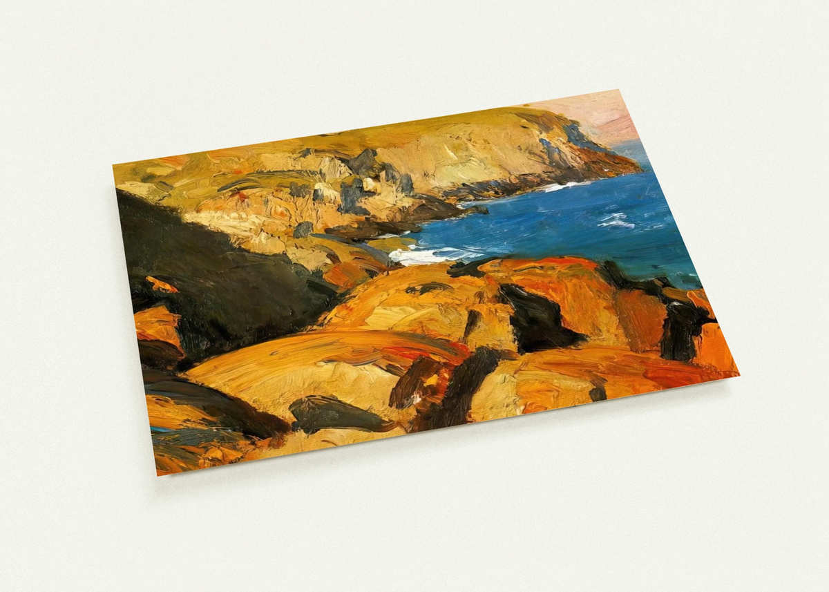 Blackhead, Monhegan By Edward Hopper Pack of 10 Post Cards | Edward Hopper Post Cards | A6 (10.5 x 14.8 cm) - 4.1 x 5.8 inches