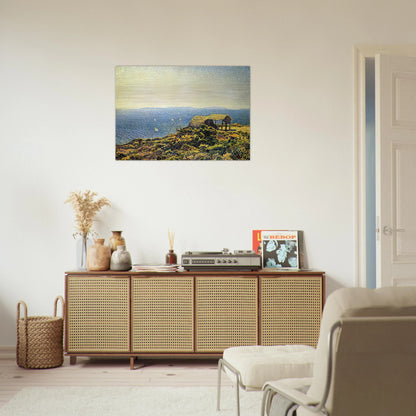 LEVANT ISLE - Theo van Rysselberghe Brushed Aluminum Print - 70x100 cm / 28x40 inches | Theo van Rysselberghe Aluminum Print | Theo van Rysselberghe Prints