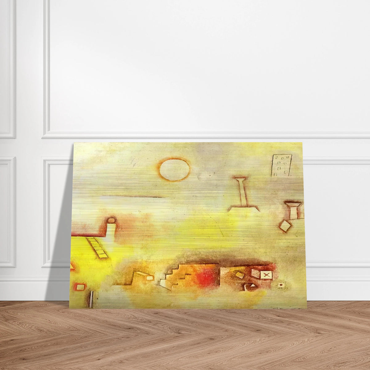 RECONSTRUCTING 1926 - Paul Klee Brushed Aluminum Print - 70x100 cm / 28x40 inches | Paul Klee Aluminum Print | Paul Klee Prints