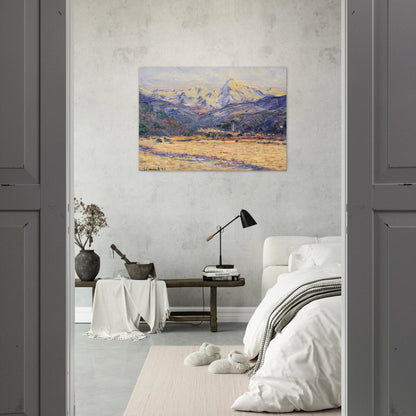 The Valley of the Nervia - claude monet Brushed Aluminum Print - 70x100 cm / 28x40 inches | claude monet Aluminum Print | claude monet Prints
