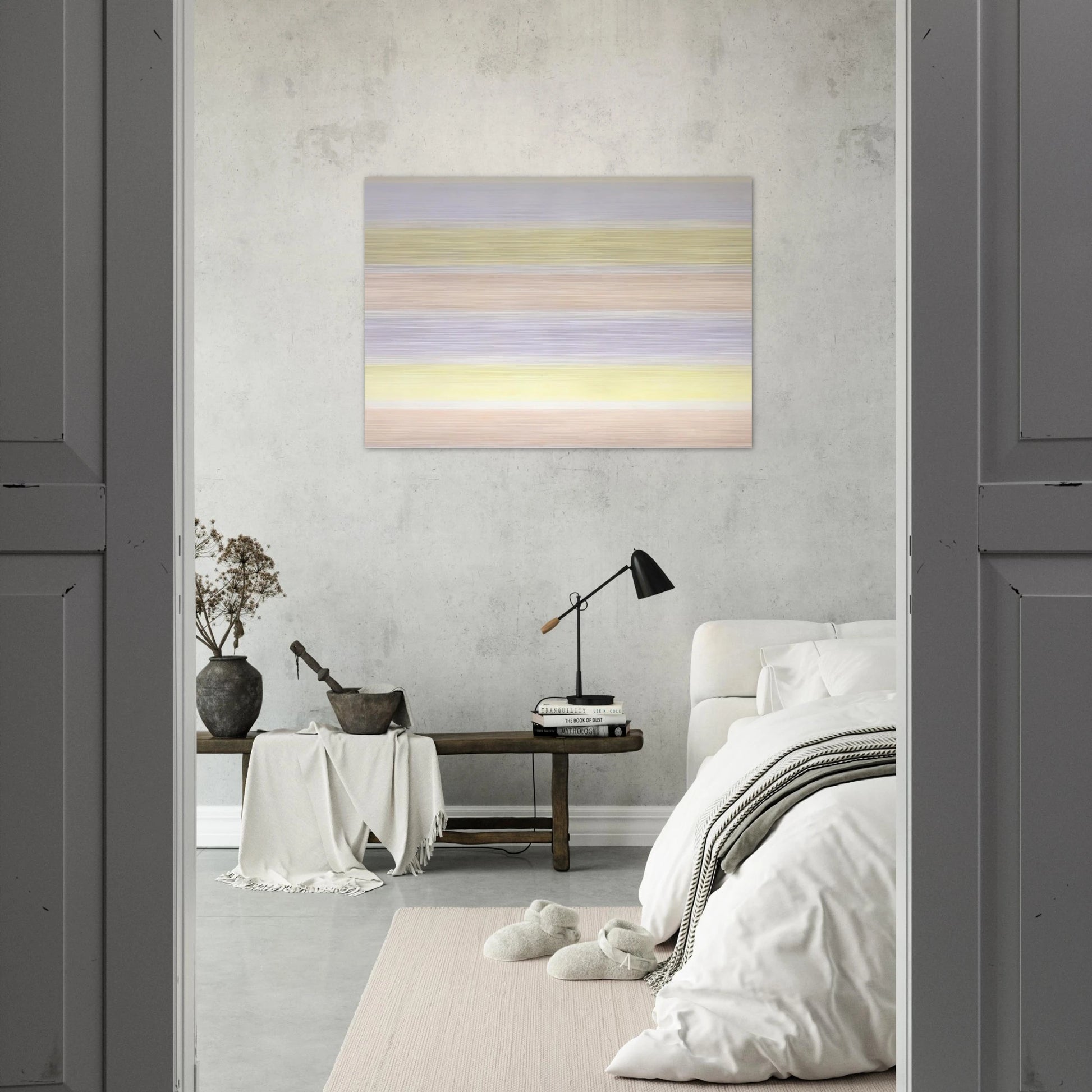 Untitled #6 - Agnes Martin Brushed Aluminum Print - 70x100 cm / 28x40 inches | Agnes Martin Aluminum Print | Agnes Martin Prints