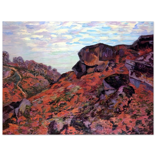 Armand Guillaumin - Crozant, les Monts Sedelle, matin - 1895  75x100 cm / 30x40inches Fine Art Poster