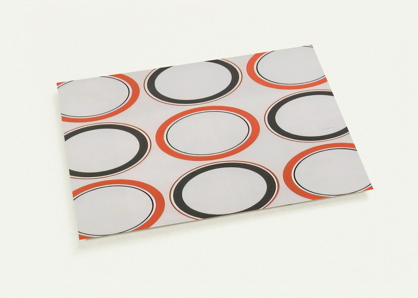 Cercle rouge et noir - 1980 By Antonio Asis Pack of 10 Post Cards | Antonio Asis Post Cards | A6 (10.5 x 14.8 cm) - 4.1 x 5.8 inches