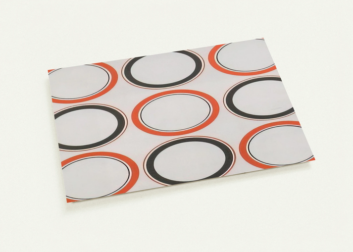 Cercle rouge et noir - 1980 By Antonio Asis Pack of 10 Post Cards | Antonio Asis Post Cards | A6 (10.5 x 14.8 cm) - 4.1 x 5.8 inches