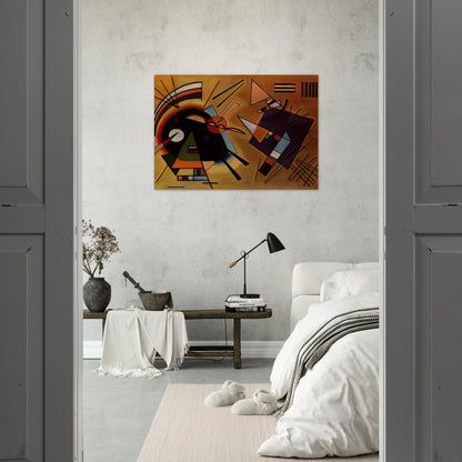 BLACK AND VIOLET 1923 - Wassily Kandinsky Brushed Aluminum Print - 70x100 cm / 28x40 inches | Wassily Kandinsky Aluminum Print | Wassily Kandinsky Prints
