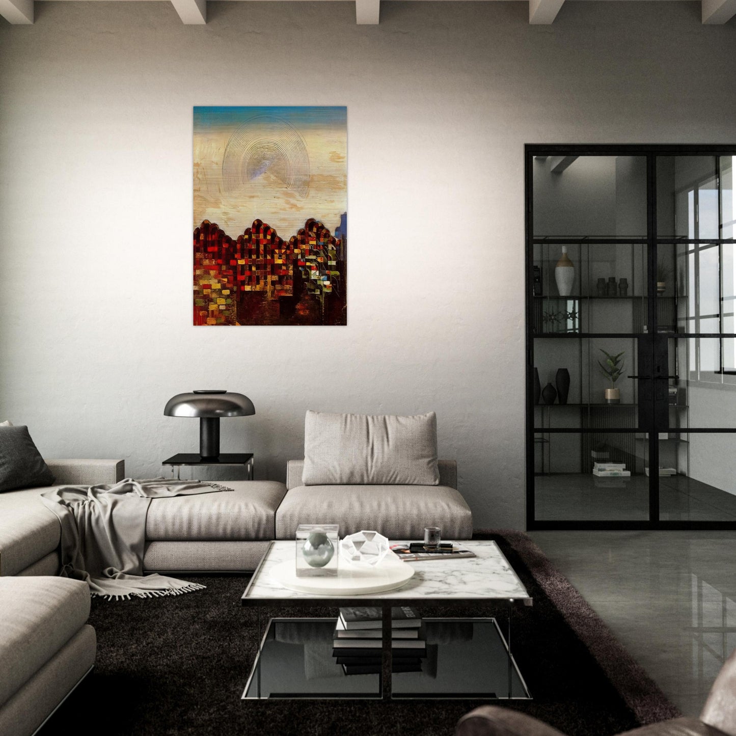 Paris dream - Max Ernst Brushed Aluminum Print - 70x100 cm / 28x40 inches | Max Ernst Aluminum Print | Max Ernst Prints