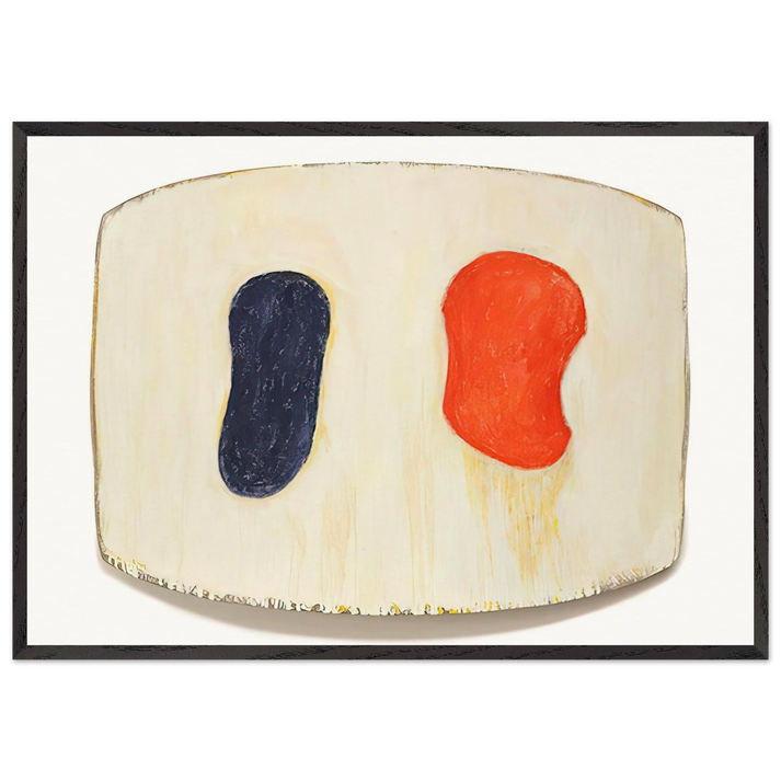 La Piva - 2012 - Ron Gorchov 70x100 cm / 28x40 inches Framed Art Print – Black Wooden Frame
