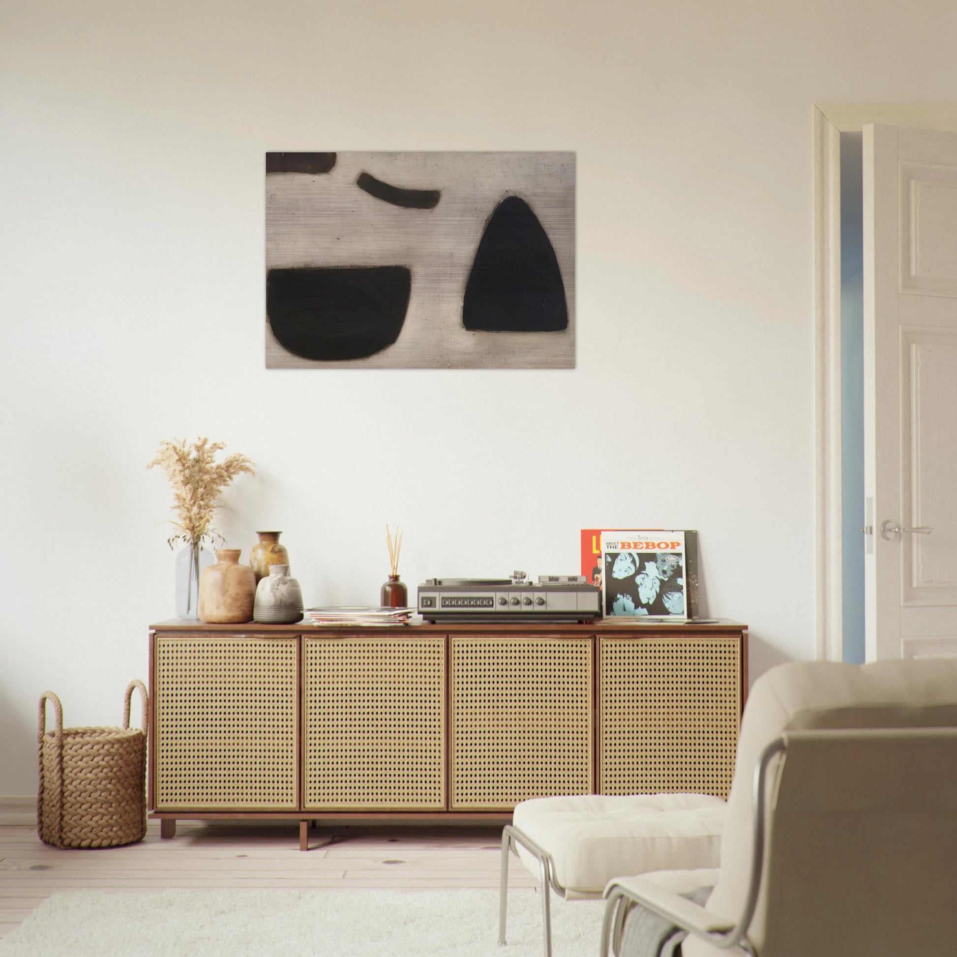 Message Obscure I - 1965 - William Scott Brushed Aluminum Print - 70x100 cm / 28x40 inches | William Scott Aluminum Print | William Scott Prints