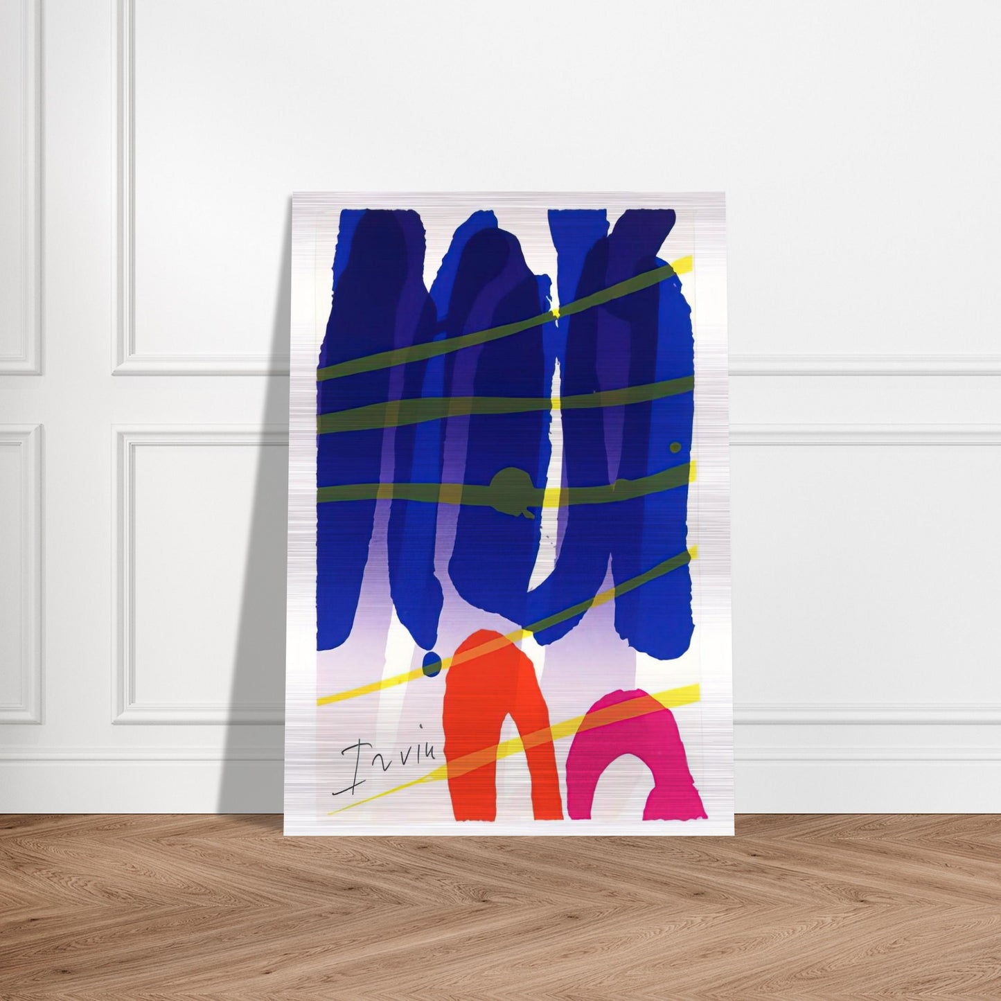Alba - 1987 - Albert Irvin Brushed Aluminum Print - 70x100 cm / 28x40 inches | Albert Irvin Aluminum Print | Albert Irvin Prints