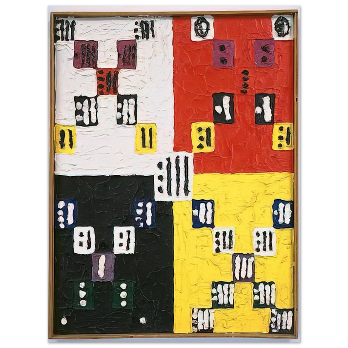 Alfred Jensen - The Apex is Nothing - 1960  75x100 cm / 30x40inches Fine Art Poster