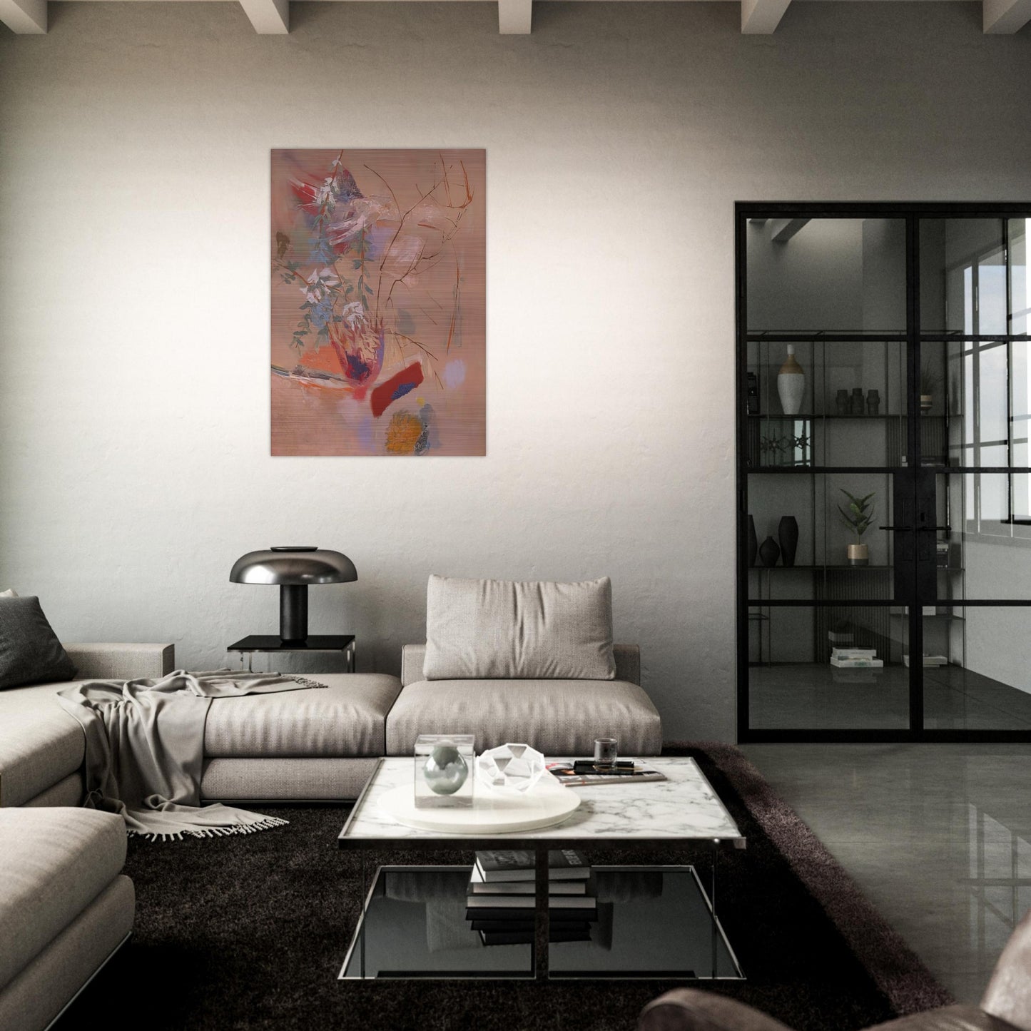 The Bush - 1955 - John Ferren Brushed Aluminum Print - 70x100 cm / 28x40 inches | John Ferren Aluminum Print | John Ferren Prints