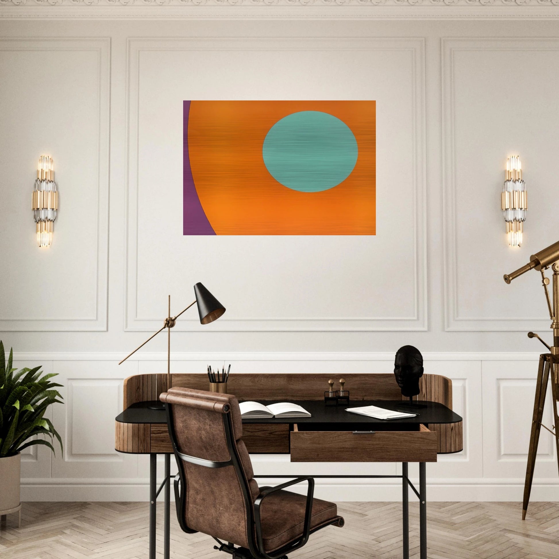 Untitled Abstract - 1962 - Alexander Liberman Brushed Aluminum Print - 70x100 cm / 28x40 inches | Alexander Liberman Aluminum Print | Alexander Liberman Prints