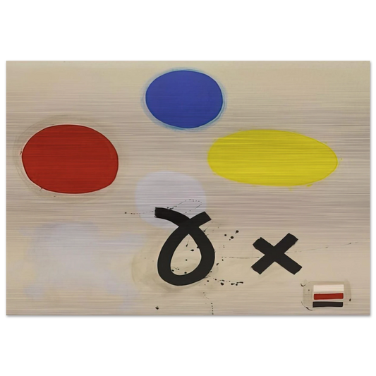 Open and Closed - 1970 - Adolph Gottlieb Brushed Aluminum Print - 70x100 cm / 28x40 inches | Adolph Gottlieb Aluminum Print | Adolph Gottlieb Prints