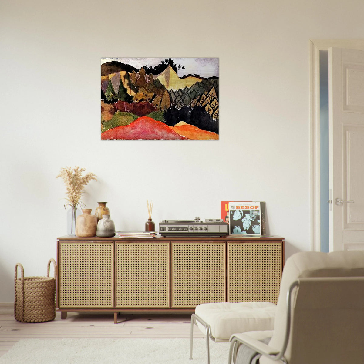 IN THE QUARRY - Paul Klee Brushed Aluminum Print - 70x100 cm / 28x40 inches | Paul Klee Aluminum Print | Paul Klee Prints