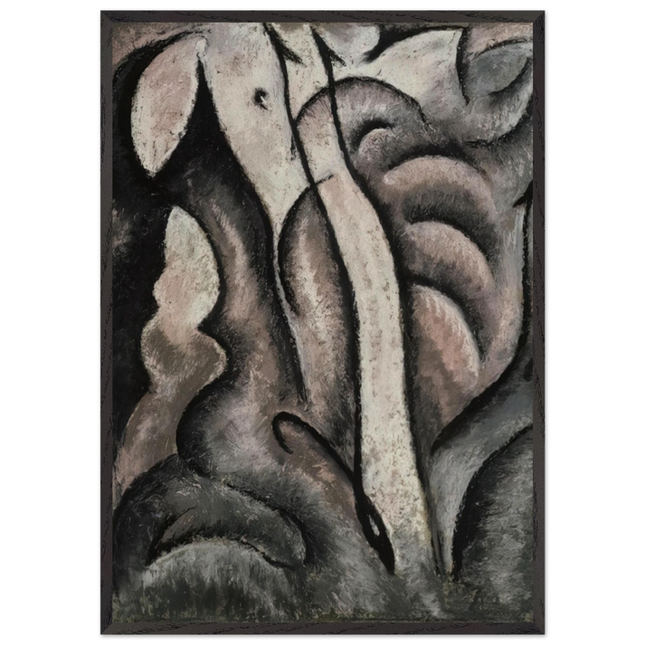 Sentimental Music - 1913 - Arthur Dove 70x100 cm / 28x40 inches Framed Art Print – Black Wooden Frame