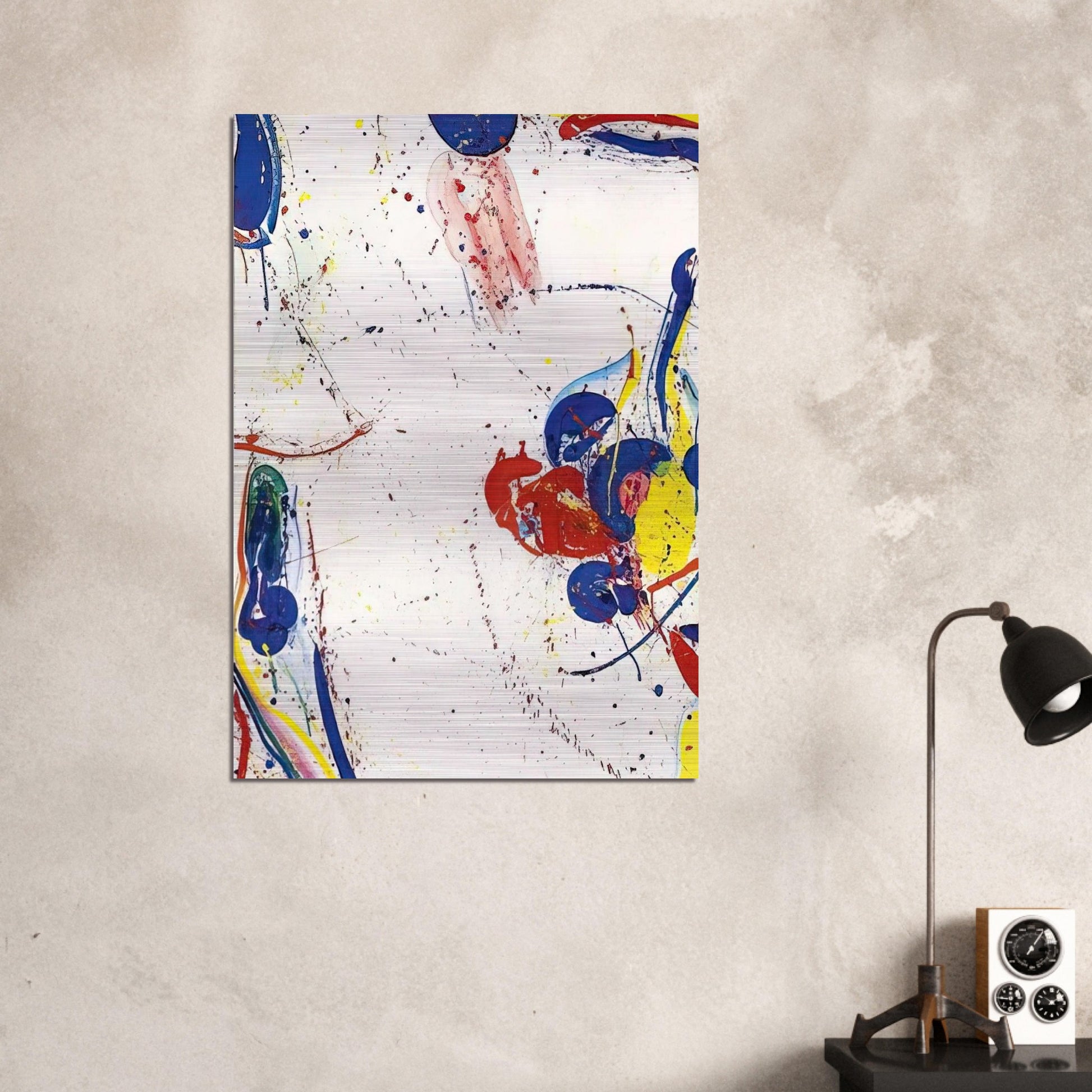 On Return - Sam Francis Brushed Aluminum Print - 70x100 cm / 28x40 inches | Sam Francis Aluminum Print | Sam Francis Prints