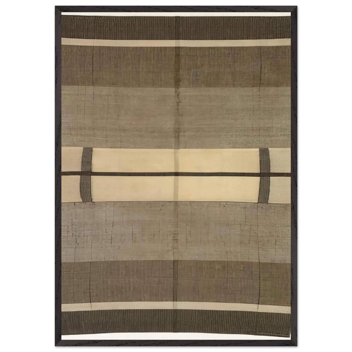 WALL HANGING 1924 - Anni Albers 70x100 cm / 28x40 inches Framed Art Print – Black Wooden Frame