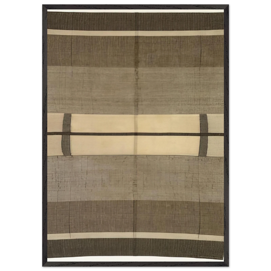 WALL HANGING 1924 - Anni Albers 70x100 cm / 28x40 inches Framed Art Print – Black Wooden Frame